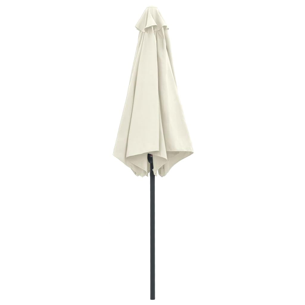 Aluminiowy parasol ogrodowy 270x246 cm biały piasek