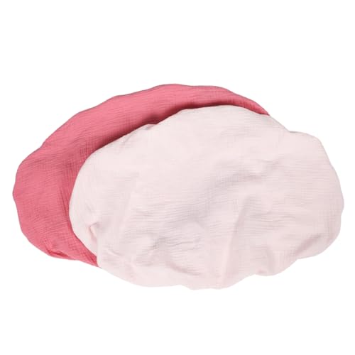Vaguelly 2 Piezas sábana bajera para Protector Protector colchón Sábana bebé absorbente Sábana ajustable Sábana para Protector cama bebé infantil algodón rosa