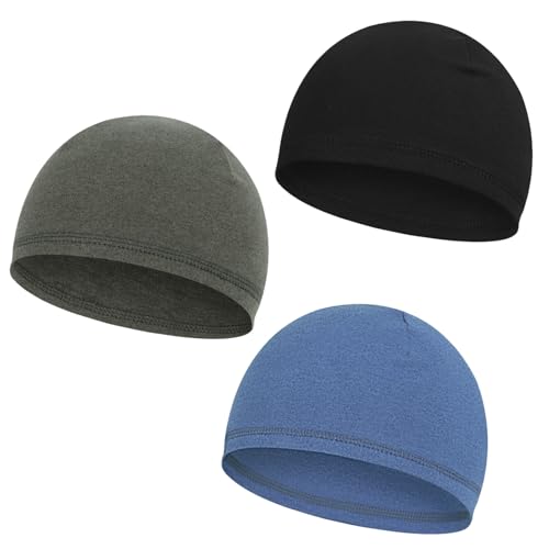 Materiale premium: il nostro berretto per gli uomini è realizzato in poliestere al 95% e spandex all'8%, che sono morbidi e comodi da indossare, leggeri e assorbenti, delicati e adatti alla pelle. Il design addensato ti tiene caldo senza onere e il tessuto traspirante è adatto per l'uso tutto l'anno.
