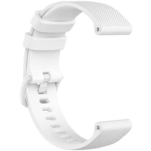 JUNENTER Timex Expedition �����p���X�g�o���h - 20mm �����p�V���R�� ���X�g�o���h �X�g���b�v Timex Expedition/Weekender ���f�B�[�X �����Y�p (�z���C�g)