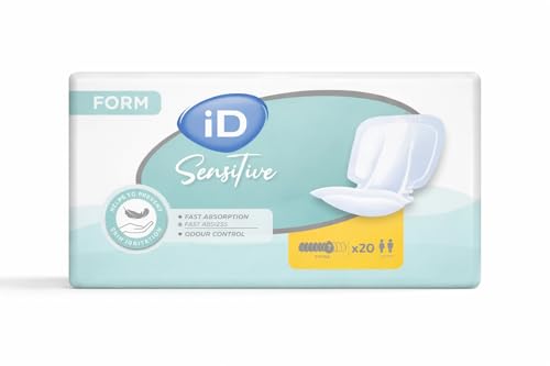 iD Sensitive Form Extra Incontinence Pads | Extra Absorbency | Pack of 60