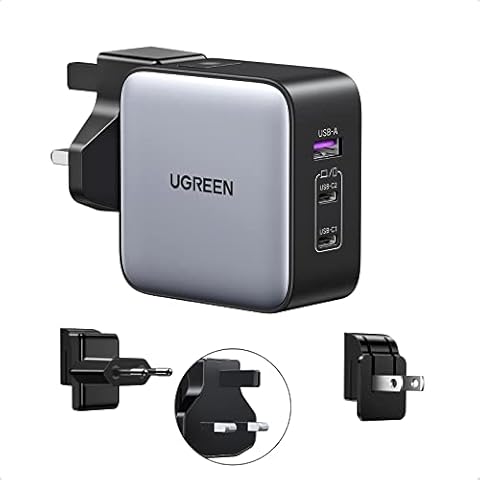 UGREEN Nexode 65W Cargador USB C GaN 3 Puertos Cover