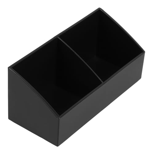 OFFIGAM Organizador de Bolsitas de Té y Sobres de Azúcar Caja de Almacenamiento de PP Compacta y Ligera 2 Compartimentos Soporte para Estación de Café y Uso Doméstico Adecuado para