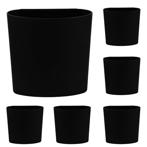 Toyvian 6pezzi Contenitore Sospeso per Carrello Mobile Accessorio di Stoccaggio in Plastica Secchio Portaoggetti Portatile Cestino di Organizzazione per Casa Montaggio Facile