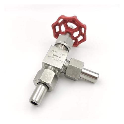 Válvula aguja DN15 de acero inoxidable 304 para control fluido 5