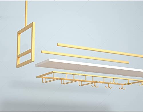 Support de rangement en verre de plafond rustique et réglable