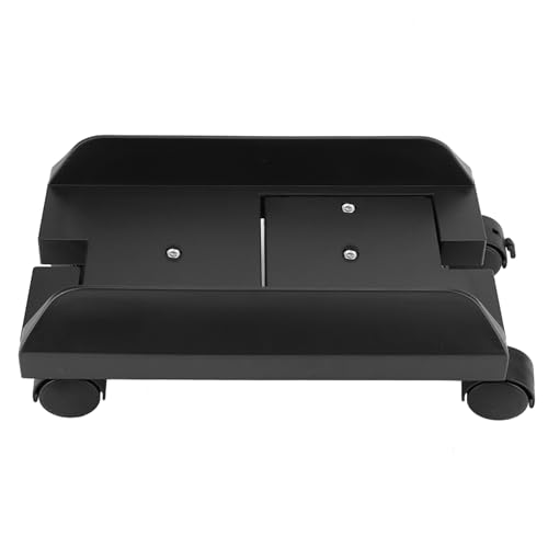 Support de boîtier d'ordinateur amovible support de sol réglable noire tour PC