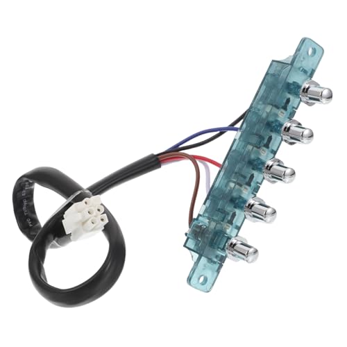 Angoily ユニバーサルレンジフードスイッチボタン交換5ボタンコントロールパネルホームキッチンレストランのための簡単なスイッチを簡単に取り付けますホテル交換部品