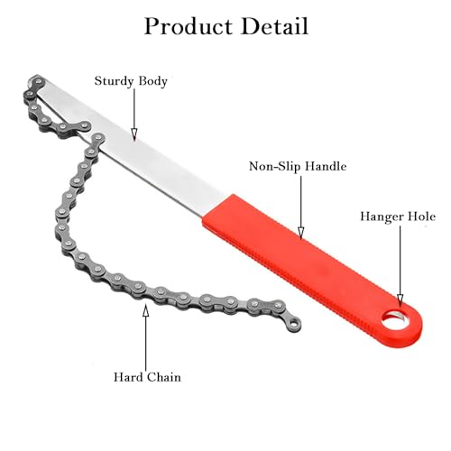 image for COTOUXKER Bike Freewheel Removal Tool with Chain Whip and Bicycle Spro