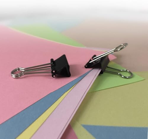 Amazon Basics Binder Clips, 0.31" Capacity, 3/4" Wide(Small), Black, 144 pcs image 8