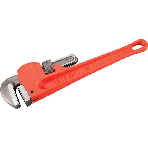 Image of Performance Tool W1133-12B 12 in. Red Adjustable Pipe Wrench