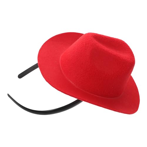 Bandeau costume cowgirl rouge serre-tête confort femme