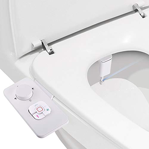 Bidet Attachment - SAMODRA Non-electric Cold Water Bidet Toilet Seat Attachment with Pressure