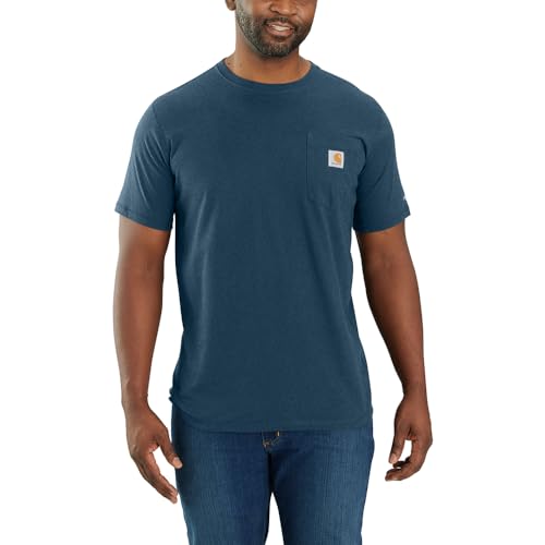 Carhartt Men's Force Relaxed Fit Midweight Short-Sleeve Pocket T-...