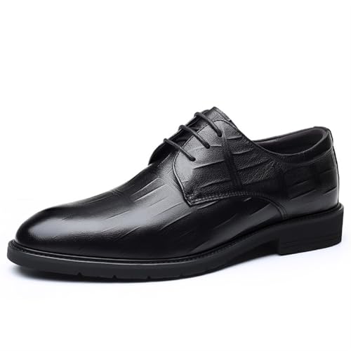 Dress Shoes for Men Men's Breathable Leather Lace-Up Shoes for Comfort and Style