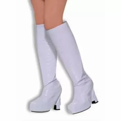 Forum Novelties Women's 60's Go Boot Tops, White, One Size