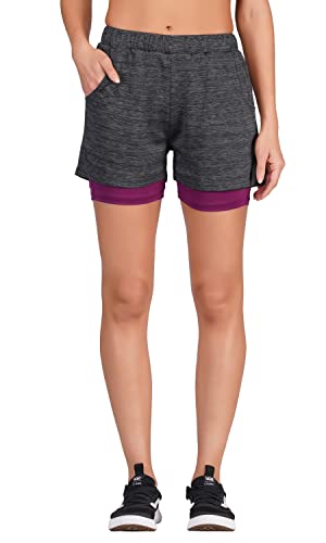 Image of NEVER LOSE 2-in-1 Sports Shorts with Phone Pocket, Light Weight & Quick Dry for Gym, Running & Athletic wear Men & Women