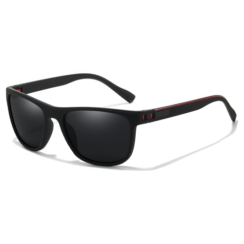 Sodqw Gafas De Sol Polarizadas: Gafas De Sol Elegantes, Ligeras Y Resistentes Con Protección Uv Para Actividades Al Aire Libre, Negro Mate Y Gris Sodqw Gafas De Sol Polarizadas: Gafas De Sol Elegantes, Ligeras Y Resistentes Con Protección Uv Para Actividades Al Aire Libre, Negro Mate Y Gris
