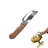 Küchenschäler – Rutschfestes Gadget, Obstschneider mit Stahlklinge, ergonomisches Schälzubehör, schnelles Schneiden, für Picknick, Bar, Grill, Camping, Party, Pool, Büro