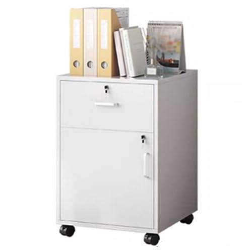Armoire à dossiers mobile blanche en MDF moderne pour le rangement de bureau à domicile
