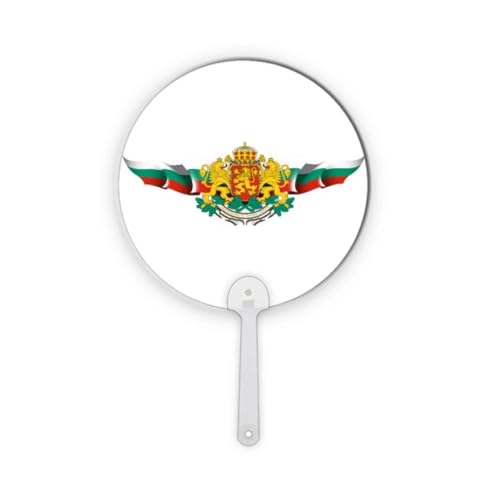 Drapeau Bulgarie portable rond pour activités manuelles et défilés