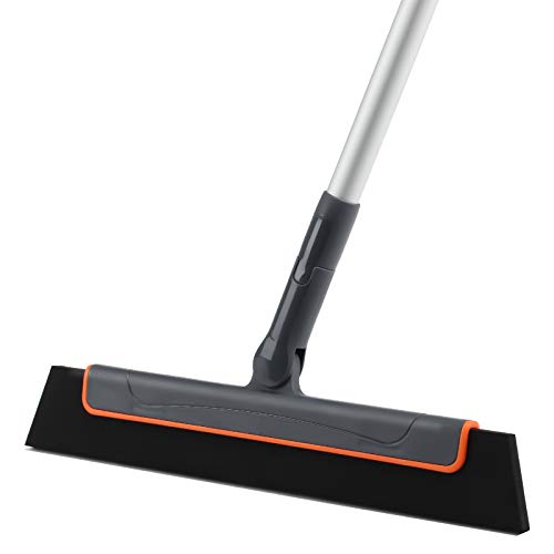Floor Squeegee with 49 inch Handle Great for Shower Bathroom Kitchen Home Grounds and Floors,Household Squeegee Broom Perfect for Cleaning Water Foam on Marble, Glass, Tile and Wood Floor