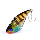 VNFOCRQJH 5.3cm/14.3g Luya Bait Full Swimming Layer Fake Bait Plastic Fishing Bait Bionic Bait Fishing PVC Bearking Pesca Accesorios (Color : 2, Size : 14.5g)