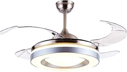 N / A Ventilador Moderno con Control de luz de Techo araña de Hoja retráctil 3 y el Cambio de Distancia de la fijación de Color de la iluminación del LED 42