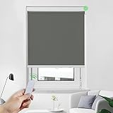 👍【Elektrische Rollomotor & Fernbedingung Steuerung】Ein Klick reicht! Sie müssen gar nicht mittels Kette oder Griff das Rollo hoch- oder runterziehen, sondern kann das Elektro-Rollo bequem per Klick auf die Fernbedingung (Kontrollentfernung- maximal 20m) gesteuert werden.