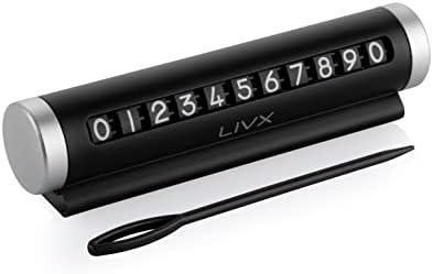 LivX Alüminyum Kasa Çevirmeli Araç İçi Park Telefon Numaratör Par...