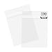 Golden State Art Pack of 100, Acid-Free 8 3/8 x 10 1/8 inches Crystal Clear Sleeves Storage Bags for 8x10 Photo Framing Mats Mattes