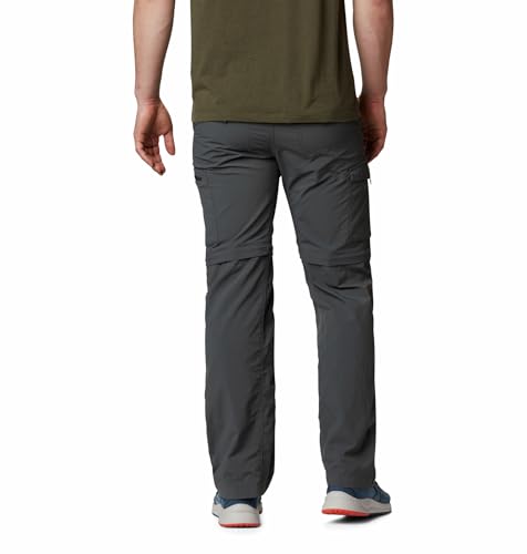 Image of Columbia Men's Silver Ridge Convertible Pant, Breathable, UPF 50 Sun Protection, Grill, 34x34
