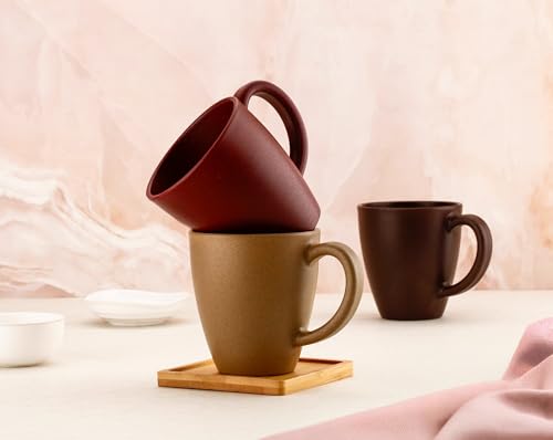 Image of Clazkit Earth Friendly Statement Coffee Mug Set of 2 Cups and Mugs Made with Rice Husk /Cup /Microwave Safe Mugs[Reheat Only] Cute Mugs for Gift