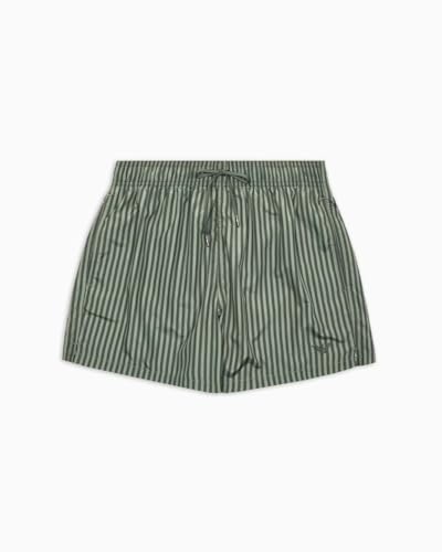 Emporio Armani Men's Striped 4" Swim Trunk3