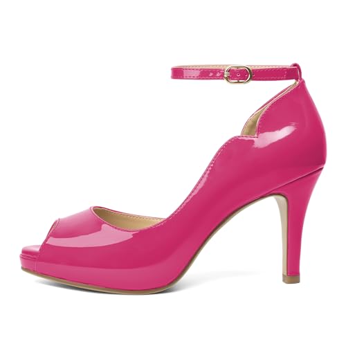 Image of AUMOTED High Heels Pumps Platforms Shoes for Party Daily 3.4 inch Dressy Pumps