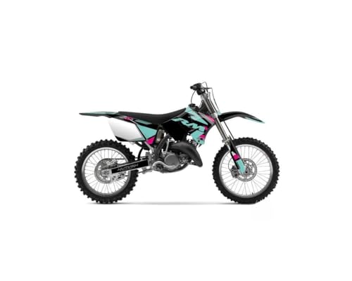 Kit déco Suzuki 250 RM turquoise pour personnaliser votre moto-cross