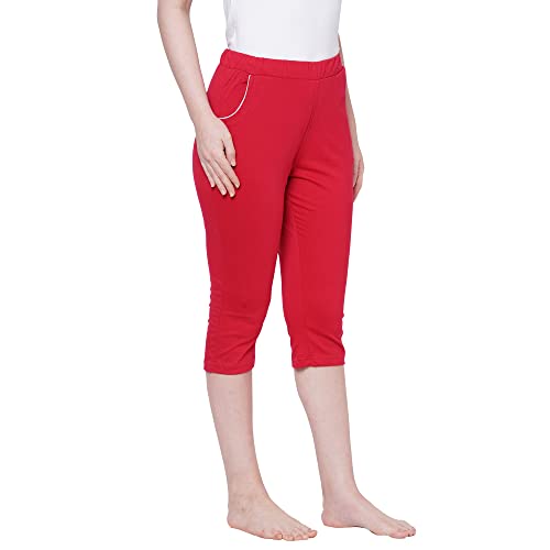 Image of Sweet Dreams Women's Cotton Solid Capri Pack of 1