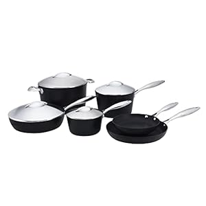 SCANPAN Professional 10-Piece Cookware Set – Easy-to-Use Nonstick – Dishwasher, Metal Utensil & Oven Safe – Made in Denmark