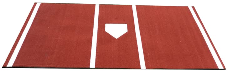 Jones Sports Pro Homeplate Mat Turf (Green or Clay) (6' X 12' OR 7' X 12') (6' X 12', Green)