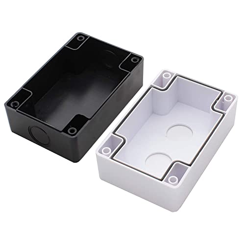 Shopcorp Mushroom Head Emergency Push Button, Spring Return (1 Green And 1 Red) - Includes Switch Control Station Box, 22Mm Double Push Button Hole, Dustproof And Waterproof, 1No/1Nc, Abs Material #TOP2