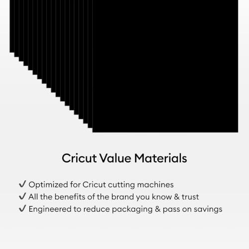 Cricut® Value Cardstock, Black - 12 in x 12 in (50 Sheets) - image 4