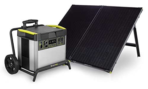 Goal Zero Yeti 3000X Portable Power Station, 2982-Watt-Hour Portable Lithium-Battery Emergency Power Station, Outdoor Portable Generator with Compatible Boulder 200 Briefcase Portable Solar Panel Kit