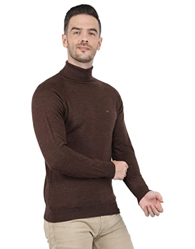 Image of Monte Carlo Men Wool High Neck Pullover Sweater