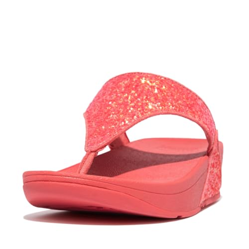 Image of FitFlop Lulu Multi-Tonal Glitter Toe-Post Sandals