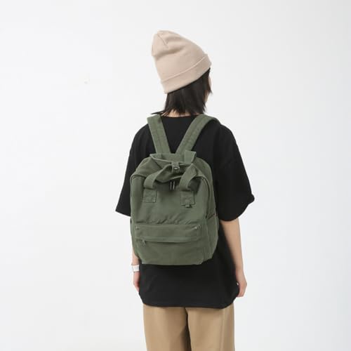 Image of MaxxCloud Vintage Denim Laptop Backpack Casual Canvas Daypack Handbag Purse Lightweight Rucksack Shoulder Bag