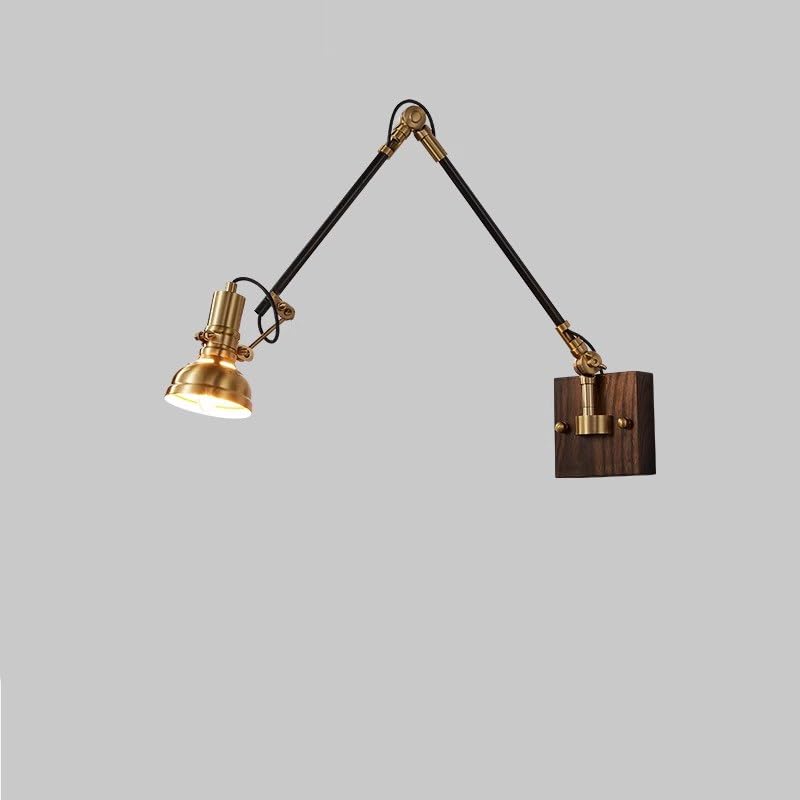 HALOPNCT Apliques de Pared Moderna Columpio Ajustable Metal Plegable Metal Industrial Lámpara de Lectura de cabecera para Dormitorio