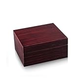 MusicBoxAttic Contemporary 18 Note Hi Gloss Macassar Finish 3.6' LCD Video Jewelry Box - Many Songs to Choose - I Love You Truly