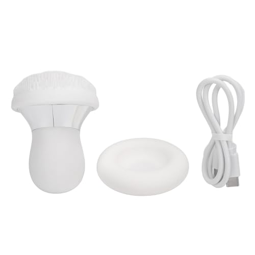 Esfoliante Facial Elétrico, Escova de Limpeza Facial de Silicone, Massagem Recarregável 4 Modos, IPX
