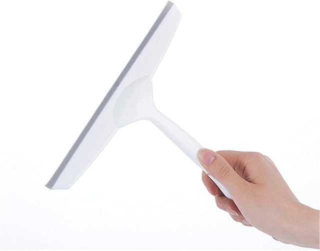 Shower Door Squeegee for Bathroom Shower Glass Doors, Silicone/Rubber Window Cleaner Squeegee, Plastic Car Windshield Cleaning Squeegee