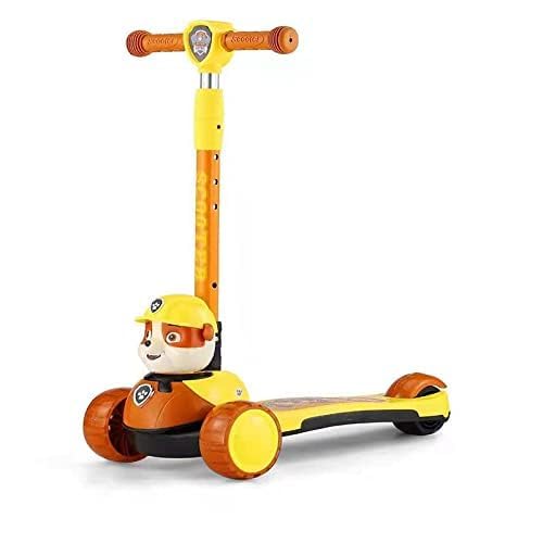 LUCHILA Scooter for Kids 3 Years to 10 with Adjustable Height Flashing Lights in Rubber Wheels Musical Lighting Board Suitable Advanture Kick Face (Pow Patrol 3 Wheel Scooter Hq) (B0CYTDKTG9) Amazon Price History, Amazon Price Tracker